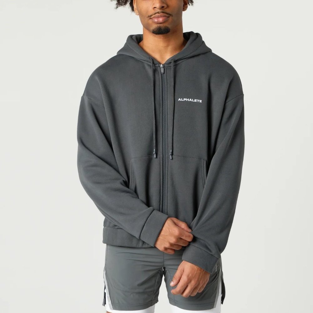 Alphalete Classic Full-Zip Jacket Smoke